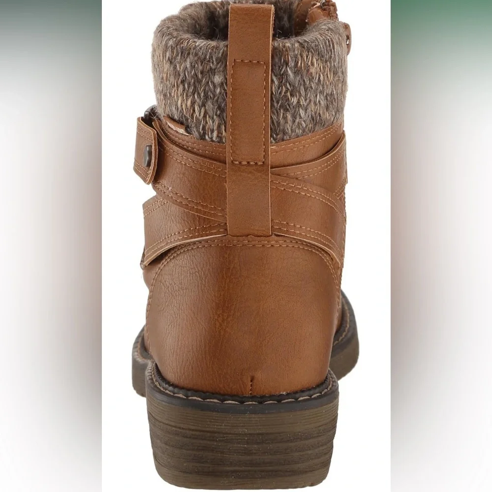 NWT Muk Luks Women’s Garland Gina Knit Cuff Ankle Boots 6.5W - wide size - Picture 4 of 13